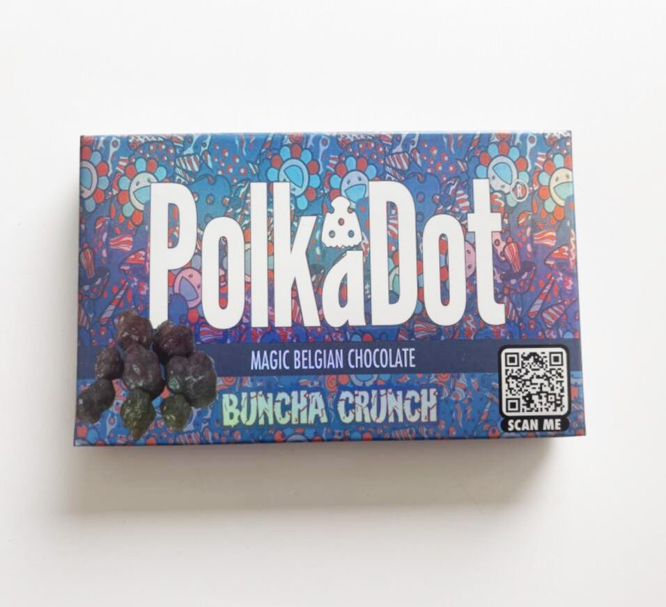 Polkadot Buncha Crunch Belgian Chocolate Bar